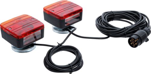 Sada světel pro přívěs s magnetickým držákem, 2dílná - BGS 80960
