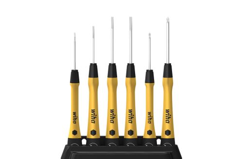 Sada jemných šroubováků PicoFinish® ESD Slotted, Phillips, 7 ks. vč. držák