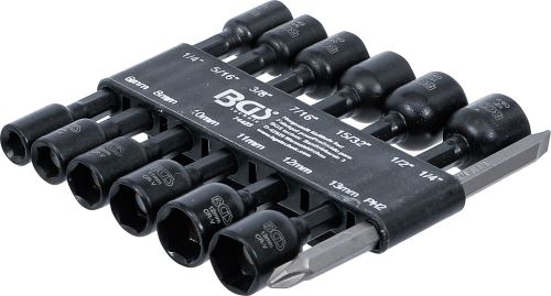 Sada nástrčných šestihranných hlavic,  pohon vnější šestihran 6,3 mm (1/4"),  pro vrtačky,