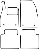 Textilní autokoberce Saab 9-5 2010-2012 (1)