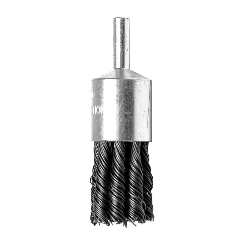 Kartáč kuželový drátěný copánkový se stopkou, FI=22 mm, 6 mm