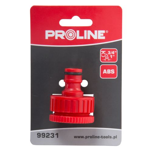 Přípojka s vnitřním závitem a redukcí 3/4"-1" na kartě PROLINE