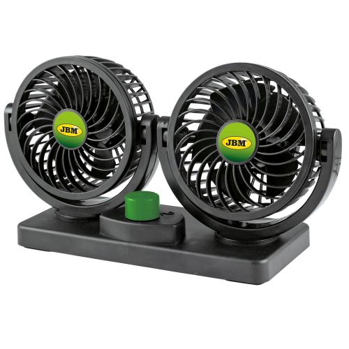 4" dvouhlavý ventilátor do auta - 12V