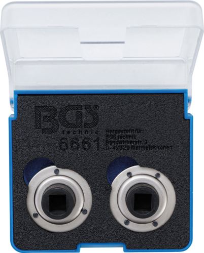 Sada adaptérů pro stlačování brzdových pístů, univerzální, se 2 a 3 kolíky, 2dílná – BGS 6