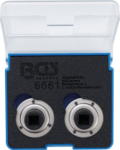 Sada adaptérů pro stlačování brzdových pístů, univerzální, se 2 a 3 kolíky, 2dílná - BGS 6