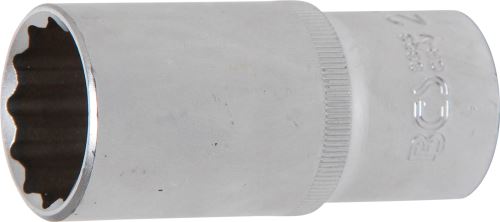 BGS Hlavice nástrčné 1/2", 8 - 28 mm,12ti hranná, prodloužené