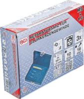 Sada na opravu závitů žhavících svíček M9x1,0, sada 9 dílů - BGS 8648 (5)