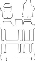 Textilní autokoberce Hyundai H1 2007-2023 (8 míst) (1)