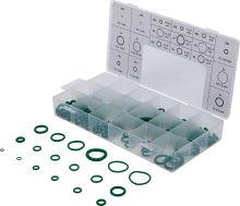 O kroužkytěsnící pro klimatizace, pr. 3,0 - 22,0 mm, sada 225 dílů - BGS 8121 O kroužkytěsnící pro klimatizace, pr. 3,0 - 22,0 mm, sada 225 dílů - BGS 8121