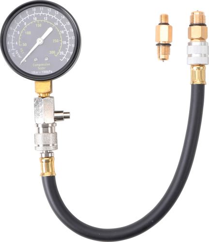 Testr pro zkoušku komprese benzínových motorů,pro závity zapalovacích svíček 12 + 14mm - B