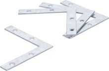 Plech spojovací ve tvaru L, 75 x 75 x 12 mm, sada 4 dílů - BGS 80921 Plech spojovací ve tvaru L, 75 x 75 x 12 mm, sada 4 dílů - BGS 80921