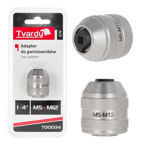 Adaptér pro závitníky 1/4" M5-M12 CrV - GEKO