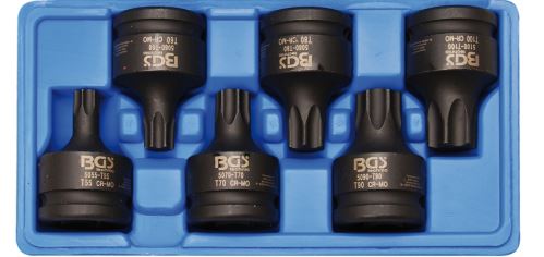 Hlavice zástrčné 3/4", TORX T55-T100, 6 dílů, Cr-Mo - BGS 5055