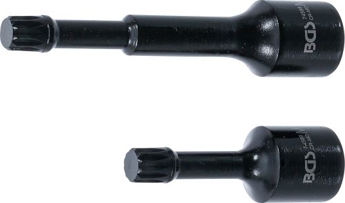Hlavice zástrčná tvrzená,sada 2 ks, 12, 5 mm (1/2"), vnitřní tisícihran (pro XZN) M12, pro