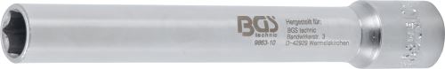 BGS Hlavice nástrčné 3/8" 8 - 14 mm, šestihranné, extra prodloužené