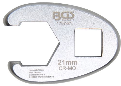 Klíč plochý otevřený 1/2" 21 mm – BGS 1757-21