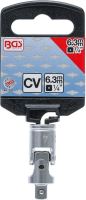 Kardan ráčnový 1/4", matný chrom - BGS 250 (1)