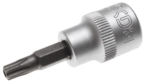 BGS Hlavice zástrčné 3/8", T20 - T55, T-profil s vrtáním, délka 48 mm