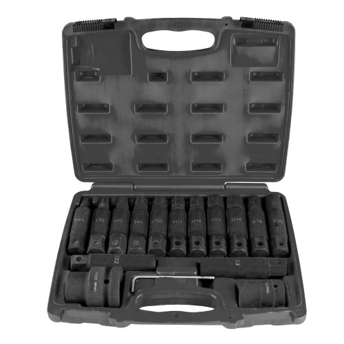 Bity pro nákladní vozidla, 20 mm (3/4") + 25 mm (1"), 16dílná sada - JBM 51028