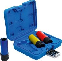 Hlavice nástrčné 1/2" 17-19-21 mm, prodlouž.,s plast. Ochranou, CrMo - BGS 7300 (1)