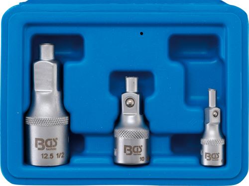 Výprodej/Prodloužení 1/4",3/8",1/2" s magnetem,sada 3 díly - BGS 198
