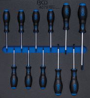 Pěnová vložka (modul) šroubováky T-profil (pro Torx) T6-T40, sada 11 dílů – BGS 4079 Pěnová vložka (modul) šroubováky T-profil (pro Torx) T6-T40, sada 11 dílů – BGS 4079