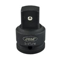 Adaptér tvrzený 3/4" F × 1" M pro nástrčné hlavice – JBM 11965
