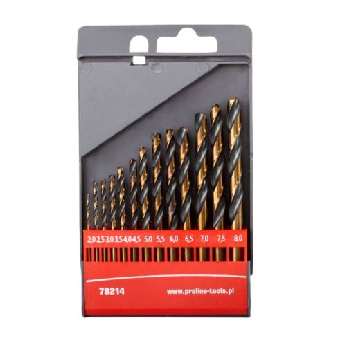 Vrtáky na kov 13 ks, HSS TWIST DRILL - DIN338 ( 2-8 )