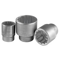 JBM Hlavice nástrčné 1",  36 - 80 mm ,  dvanáctihranné krátké (9)