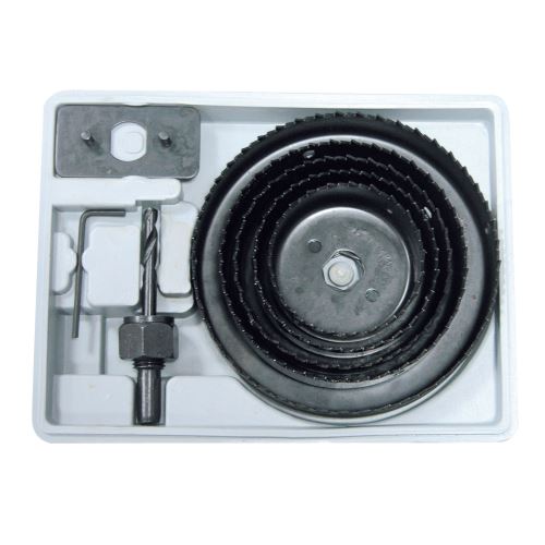 Souprava děrovek z vysokouhlíkové oceli (HCS) na dřevo, 8 pcs - - 64-127 MM