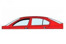Ofuky oken Citroen C1 2014-2021 (5 dveří, přední) (3)