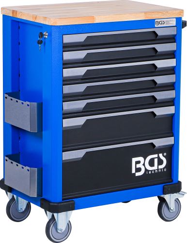 Dílenský vozík, 7 zásuvek, prázdný – BGS 4238