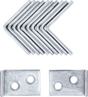 Plech spojovací 25x25x15 mm, 90°, pozinkovaný - BGS 80943 (3)