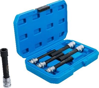 Hlavice nástrčná 1/2" pro  E-profil - sada 6 dílů, E10-E12-E14-E16-E18-E20 - BGS 2028