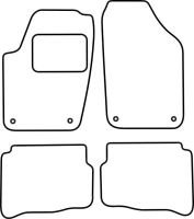 Textilní autokoberce Seat Ibiza 2002-2004 (1)