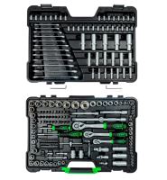 Gola sada 1/4"+3/8"+1/2", 4,0 – 32,0 mm, klíče ráčnové, 216 dílů – povrchová úprava zinek (1)