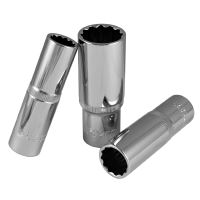 JBM Hlavice nástrčné 1/2",10 - 19 mm dvanáctihranné, délka 75 mm- Chromované (2)