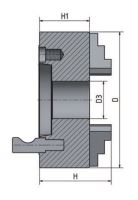 3-čelisťové sklíčidlo s centrickým upínáním o 200 mm Camlock 5 3-čelisťové sklíčidlo s centrickým upínáním o 200 mm Camlock 5