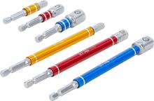 Sada adaptérů pro vrtačky, barevné, vnější šestihran 6,3 mm (1/4"), vnější šestihran 6, – (1)