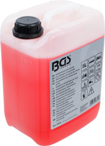 Autošampon, koncentrát,  červená,  5 l - BGS 74416