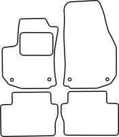 Textilní autokoberce Opel Zafira B 2005-2014 (5 míst) (1)