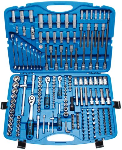 Gola sada profesional 1/4", 3/8", 1/2"; 214 dílů – BGS 2259