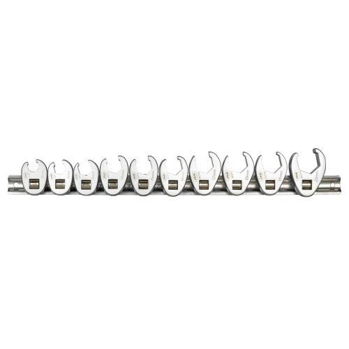 Klíče ploché otevřené Crowfoot 3/8", 10 ks - JBM 54187