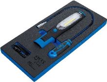 Pěnová vložka (modul) sada ruční lampy a lampy s magnetem, 3dílná - BGS 4146 (1)