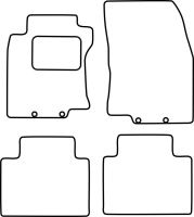 Textilní autokoberce Nissan X-Trail 2014-2022 (1)