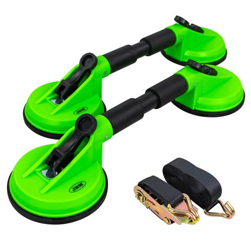 Nosič skla, 2 x 2 přísavky pr. 110 mm, pás s ráčnou - JBM 52998
