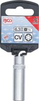 BGS Hlavice nástrčné 1/4", 4 -14 mm, prodloužené, SuperLock (13)
