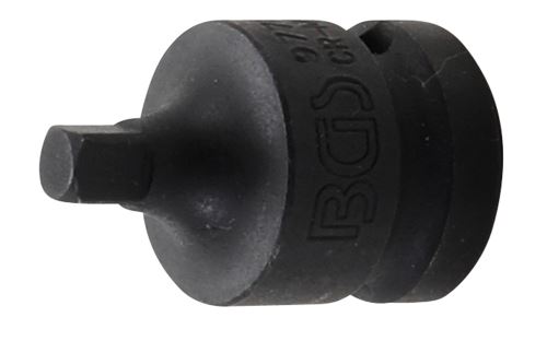 Silový nástrčný ořech, vnitřní čtyřhran 12,5 mm (1/2") - vnější čtyřhran 6,3 mm (1/4") - B