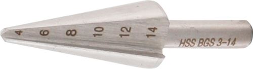 Vrták kónický HSS, průměr 3,0 - 14,0 mm - BGS 1620