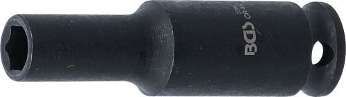Silová nástrčná hlavice, šestihranná, prodloužená,  6,3 mm (1/4"),  6 mm